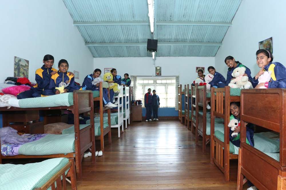 Boarding dormitory with bunk beds