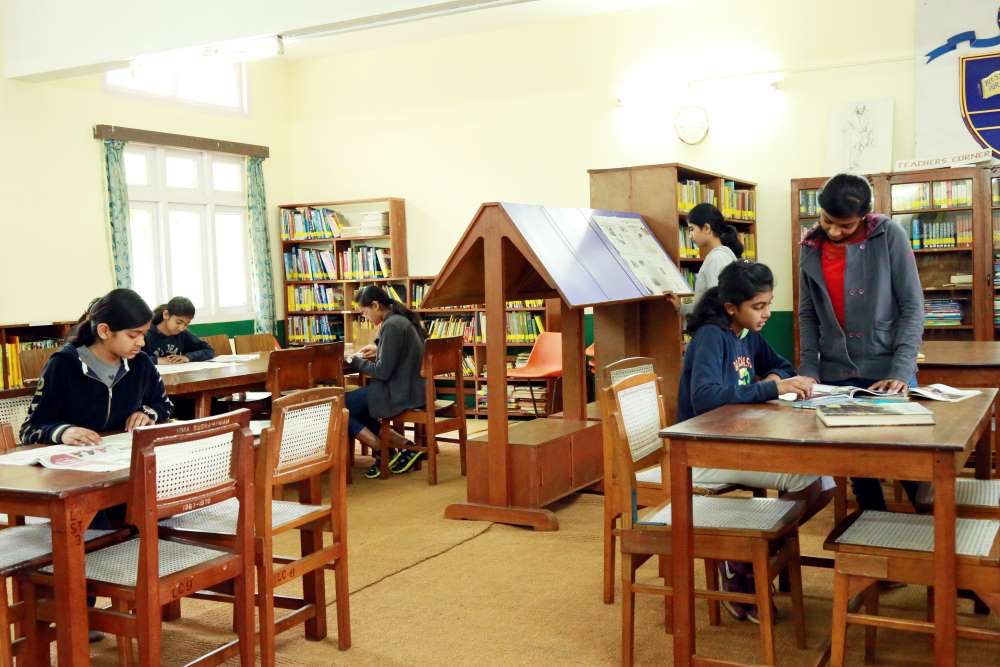 The school library at St Hilda's